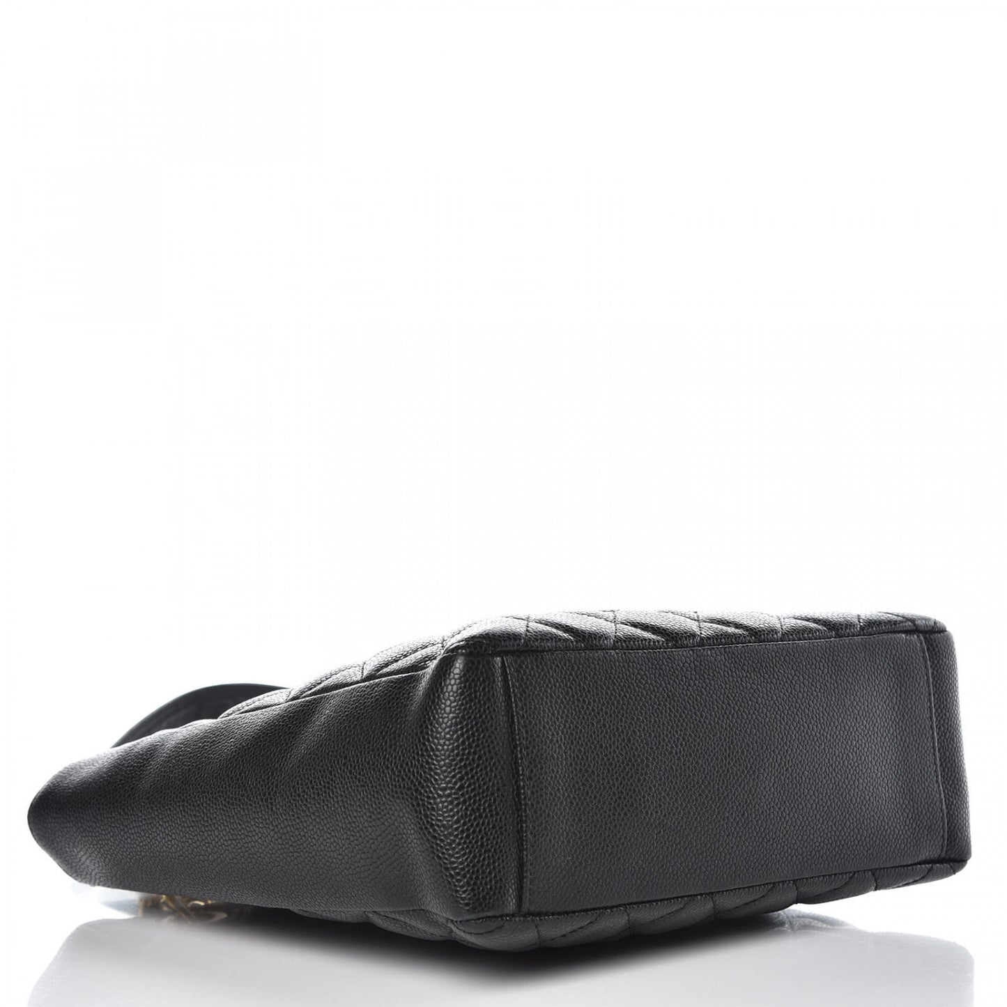 Caviar Quilted Petit Shopping Tote PST Black