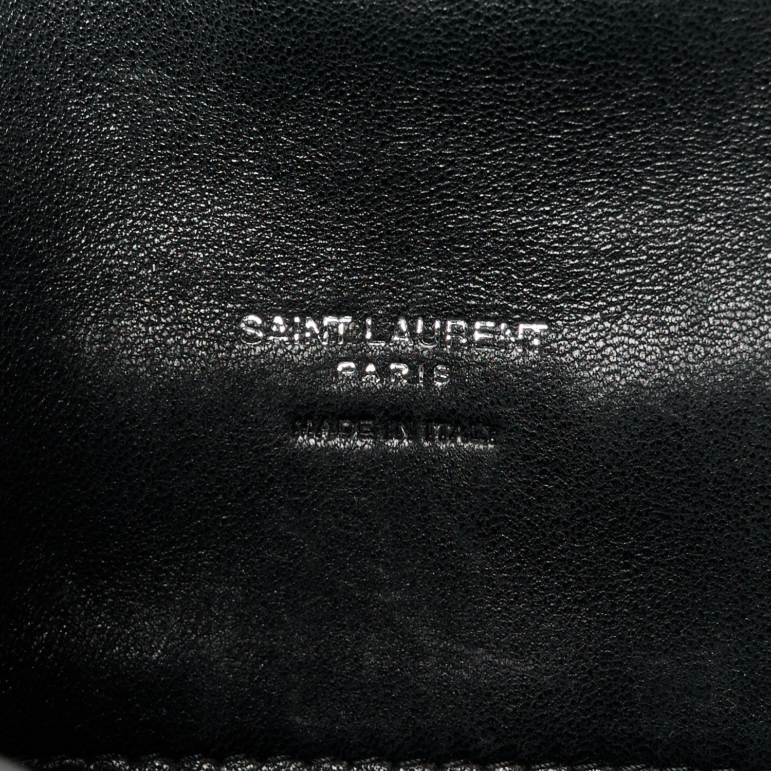 Saint Laurent Lambskin Monogram Loulou Puffer Pouch Clutch Black 6 of 8
