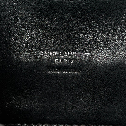 Saint Laurent Lambskin Monogram Loulou Puffer Pouch Clutch Black 6 of 8
