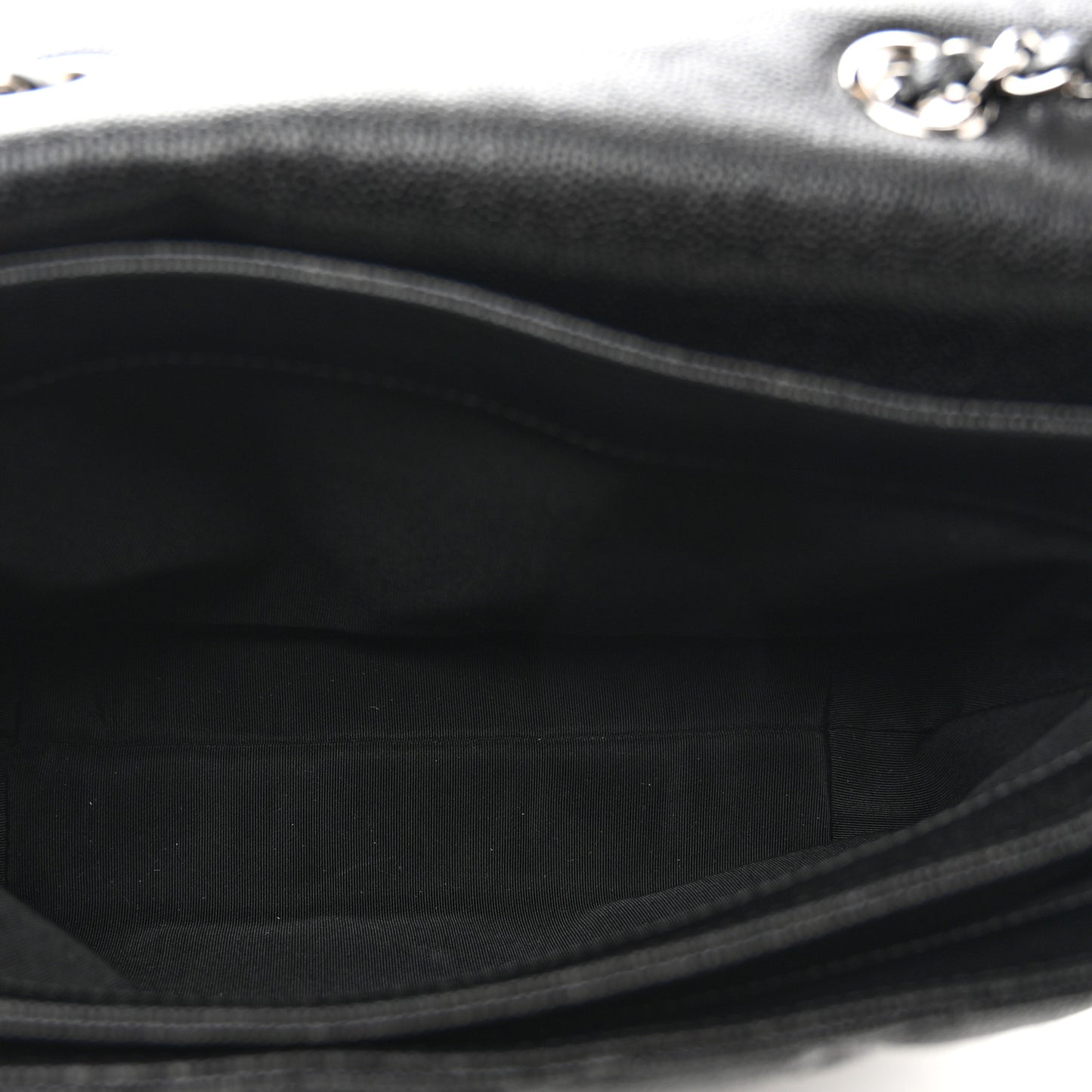 Caviar Quilted Large Urban Companion Flap Black