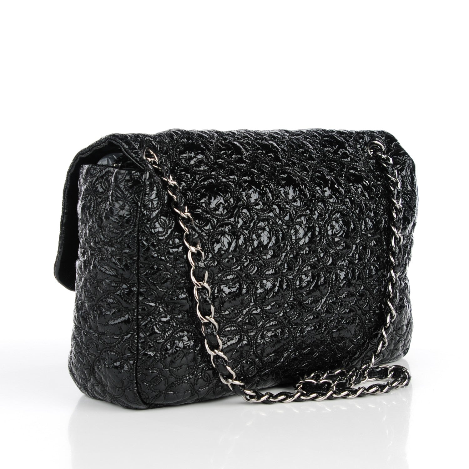 Chanel Vinyl Rock In Moscow Single Flap Black 3 of 7