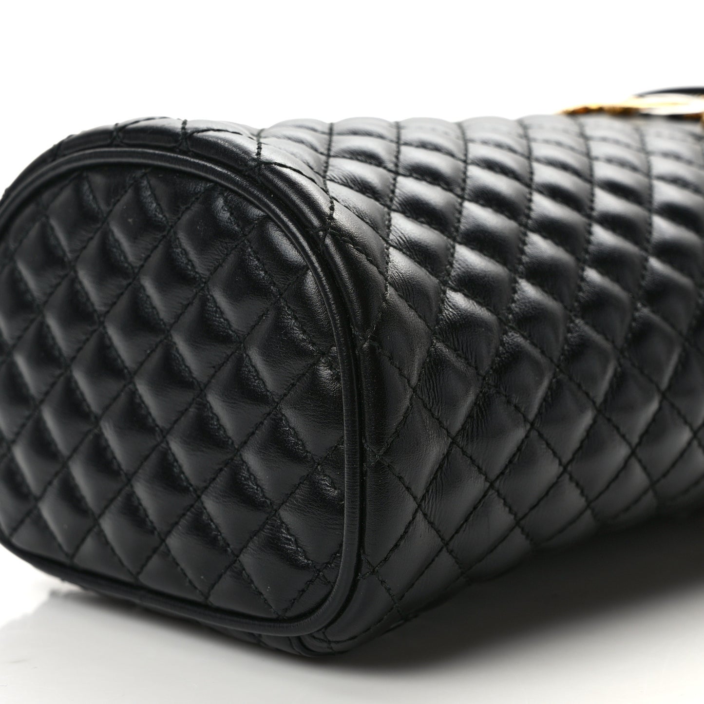 Calfskin Trapuntata Zumi Belt Bag Black