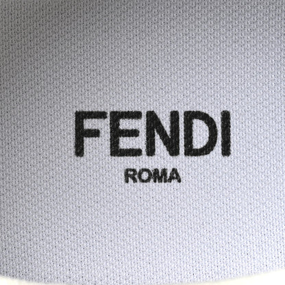 Fendi Fabric Jacquard Vitello Technical Fabric FF Womens Fendi Force Low Top Sneakers 38 Tobacco Black Ultrawhite White 8 of 11