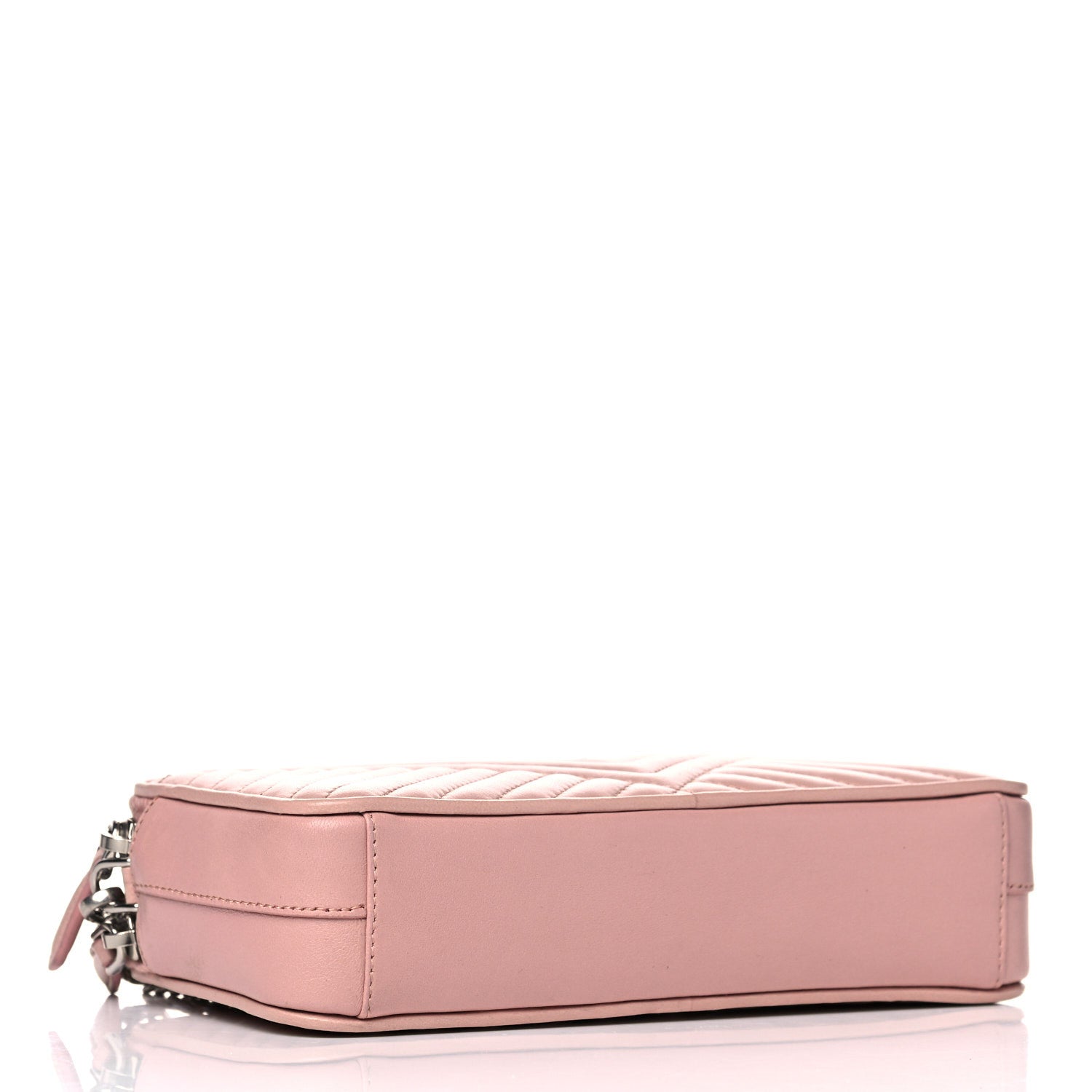 Prada Nappa Impunture Diagramme Mini Double Zip Chain Crossbody Bag Orchidea 4 of 16