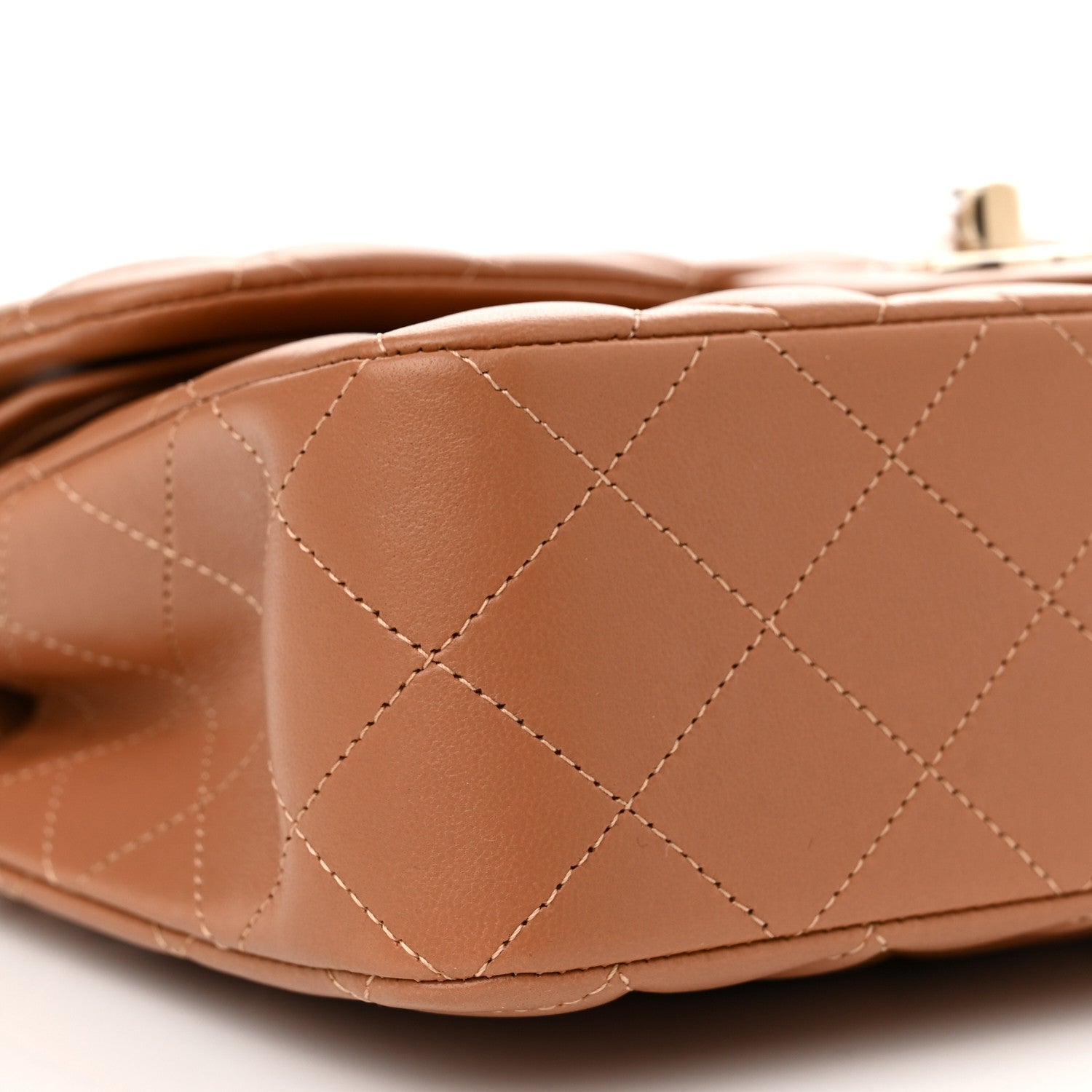 Chanel Lambskin Quilted Small Double Flap Brown 9 of 11