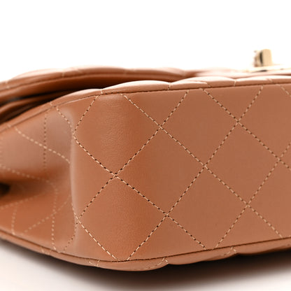 Chanel Lambskin Quilted Small Double Flap Brown 9 of 11