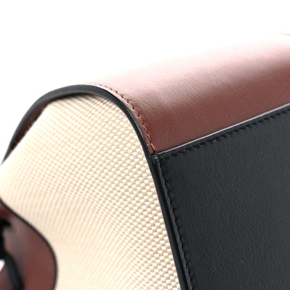 Loewe X Spirited Away Calfskin Textile Susuwatari Mini Hammock Shoulder Bag Havane Ecru 10 of 13