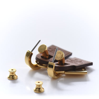 Hermes Swift O'Kelly Earrings Gold 3 of 6