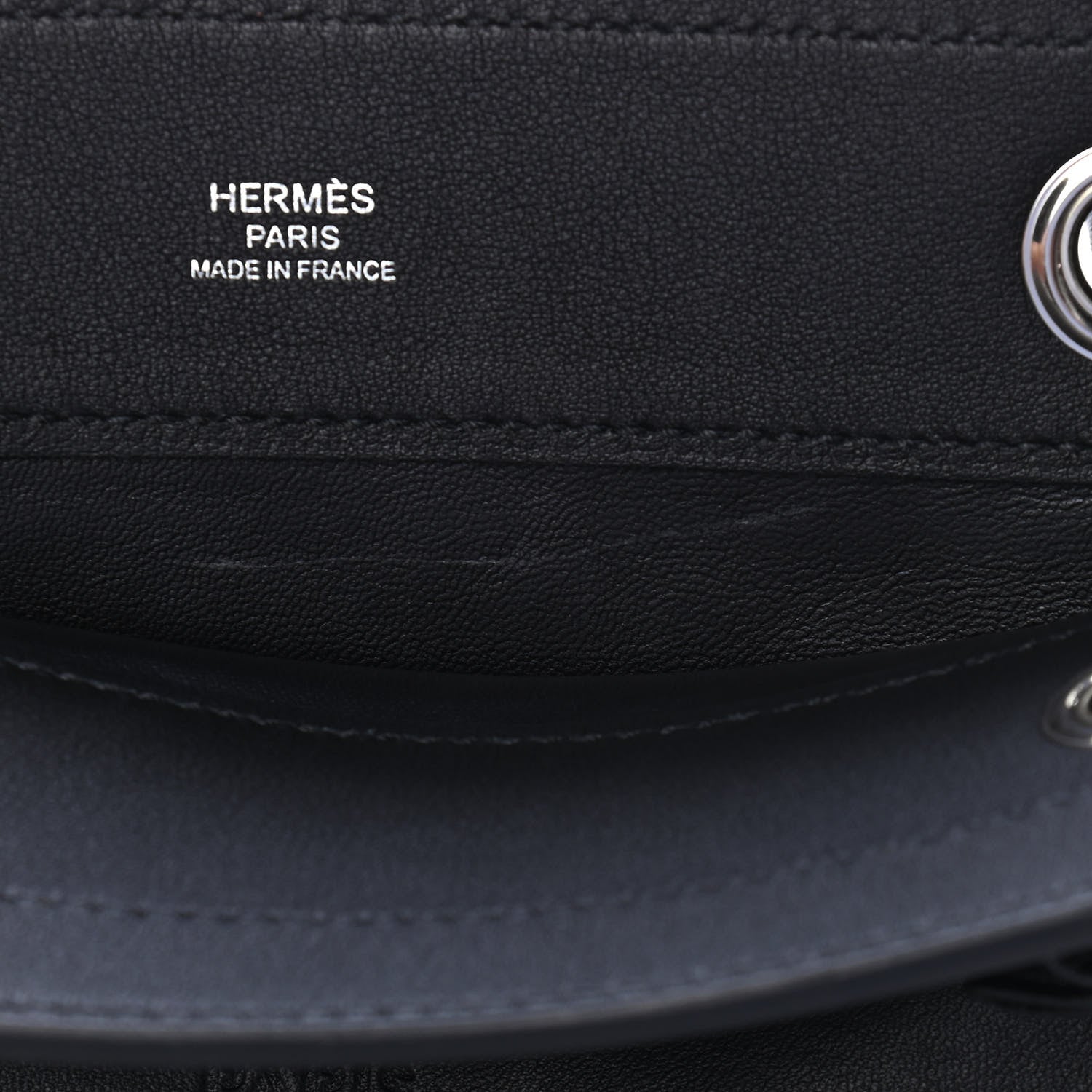 Hermes Milo Lambskin Swift Mini Aline Black 9 of 9