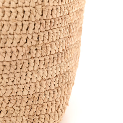 Saint Laurent Raffia Vegetable Le 37 Bucket Bag Naturel Brick 15 of 16
