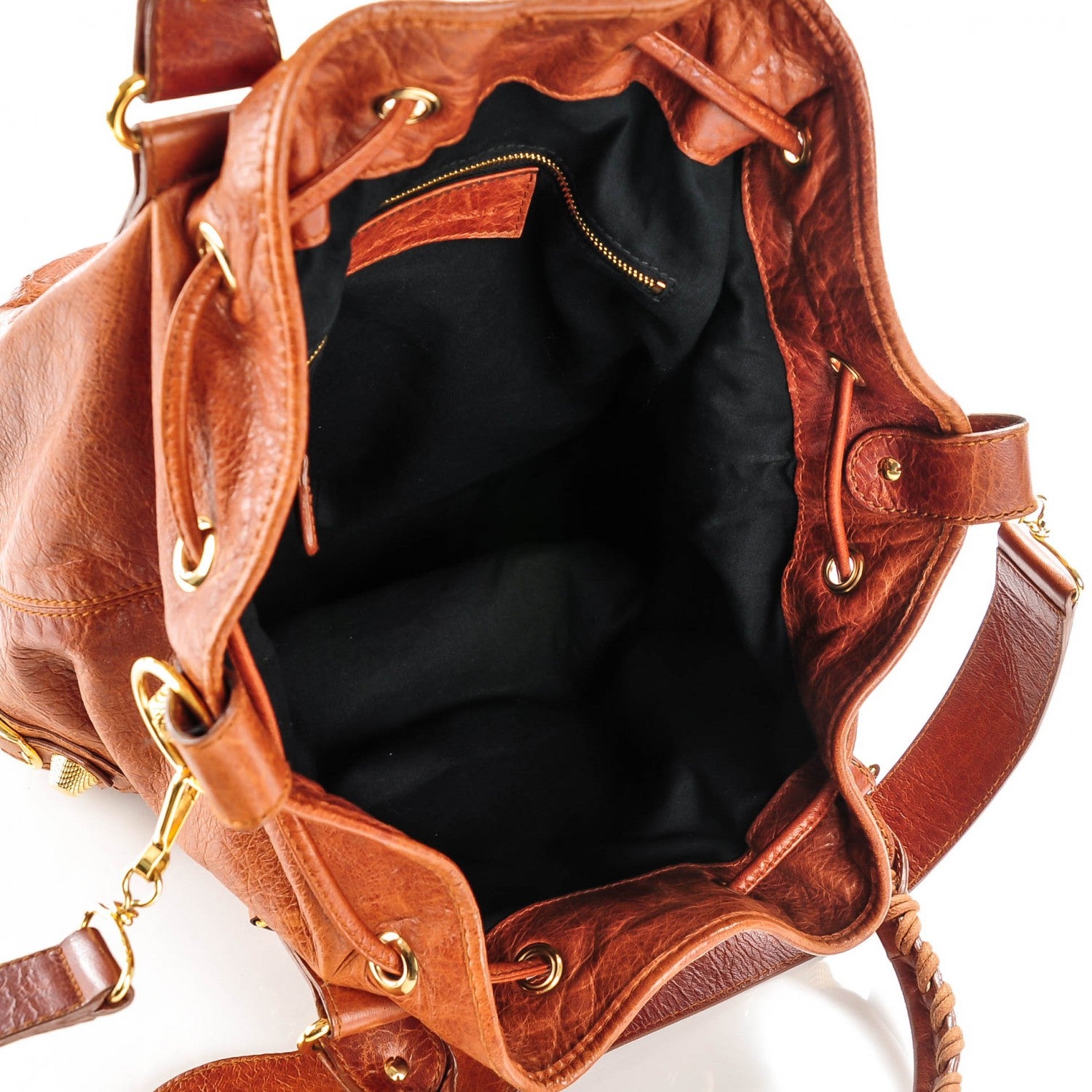 Balenciaga Agneau Giant 21 Gold Hardware Pompon Sienna 7 of 7