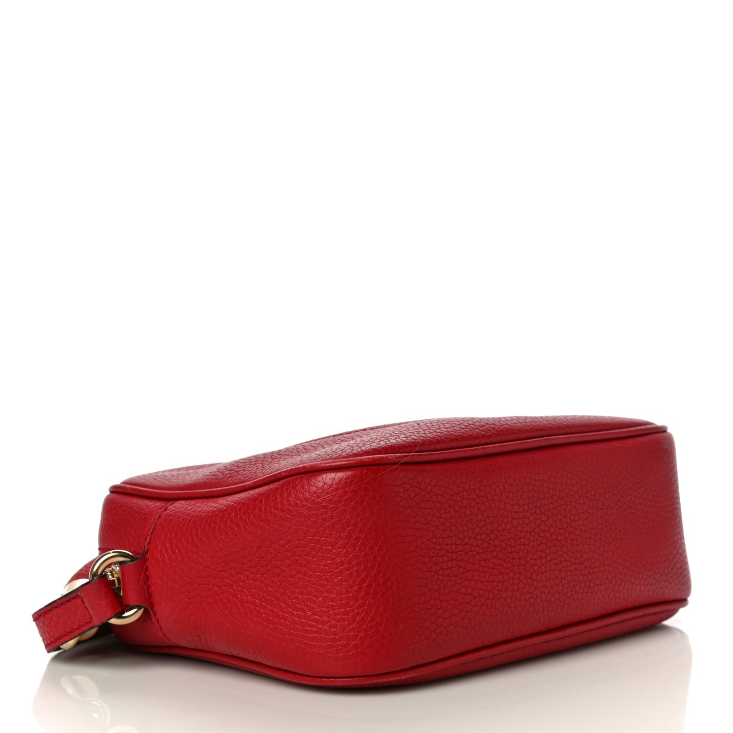 Pebbled Calfskin Small Soho Disco Bag Tabasco Red