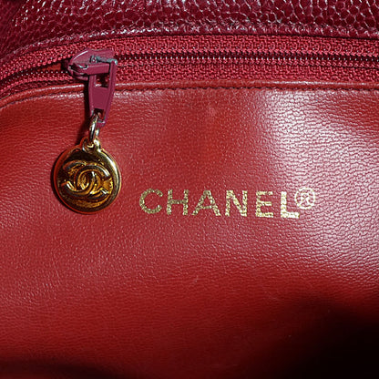Chanel Caviar Shoulder Bag Bordeaux 6 of 9