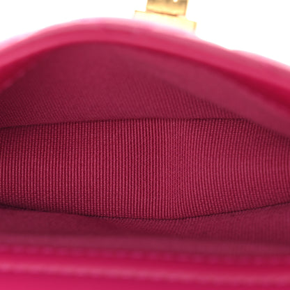 Chanel Aged Calfskin Quilted 2.55 Reissue Phone Holder With Chain Fuchsia 5 of 13