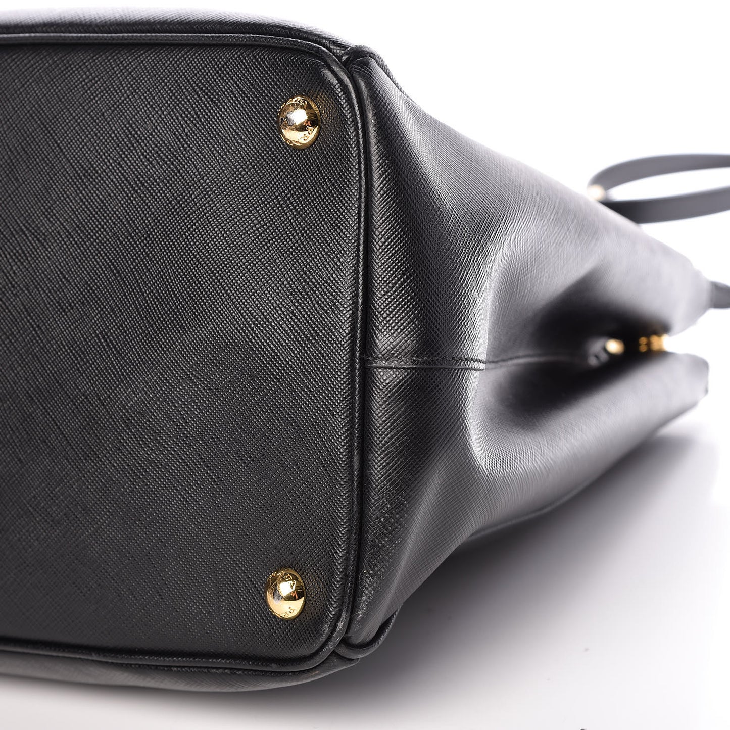 Saffiano Large Galleria Double Zip Tote Black