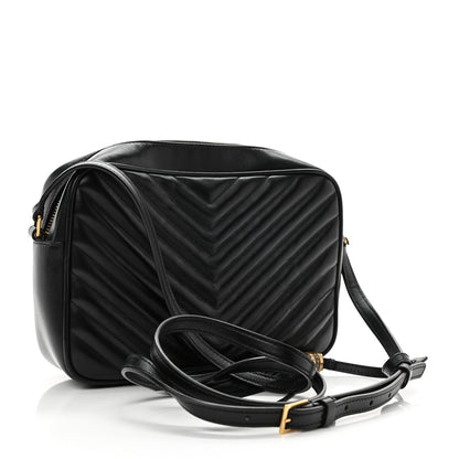 Saint Laurent Calfskin Matelasse Monogram Lou Camera Bag Black 5 of 21