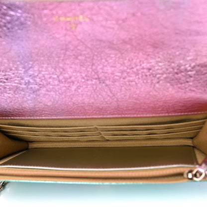 Chanel Metallic Goatskin Quilted 2.55 Reissue Wallet on Chain WOC Multicolor 4 of 4