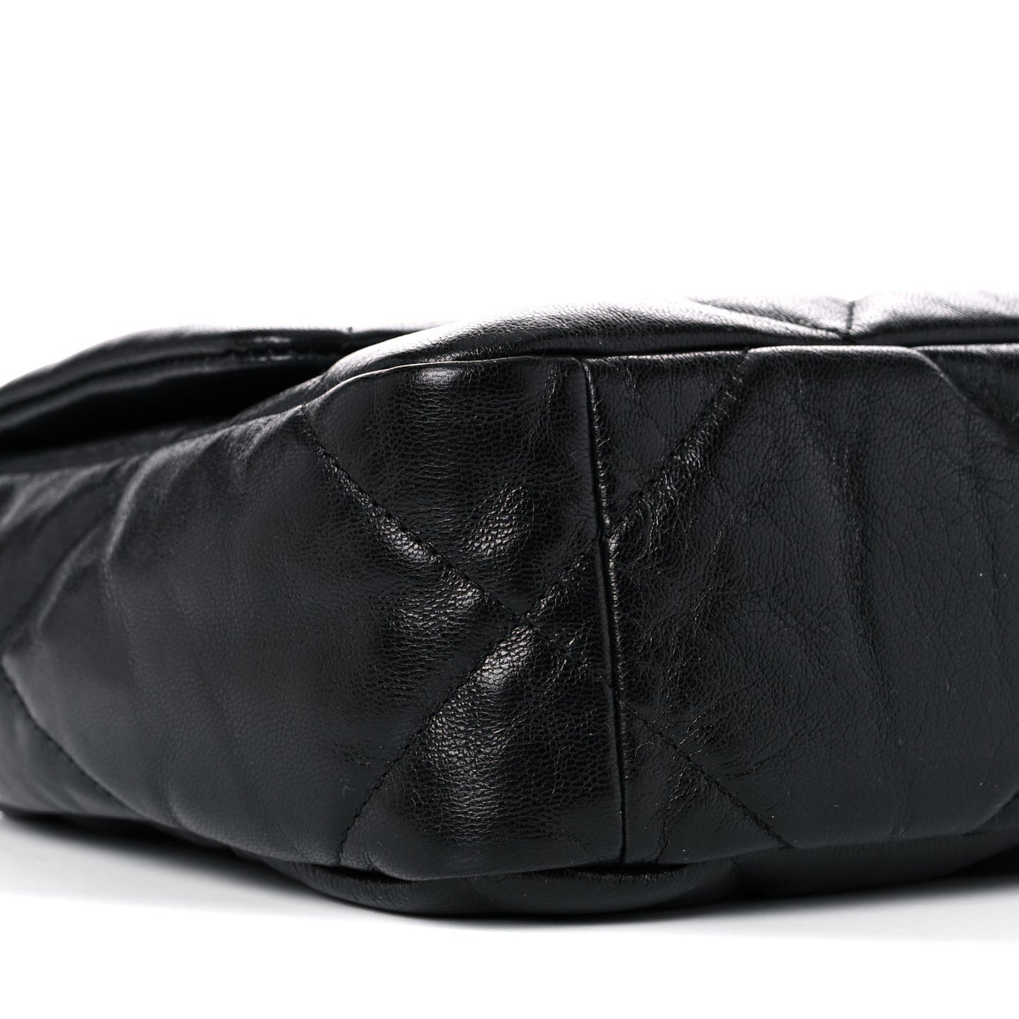 Goatskin Quilted Medium Chanel 19 Flap Black