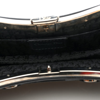 Christian Dior Glazed Calfskin Bondage Clutch Black 5 of 10