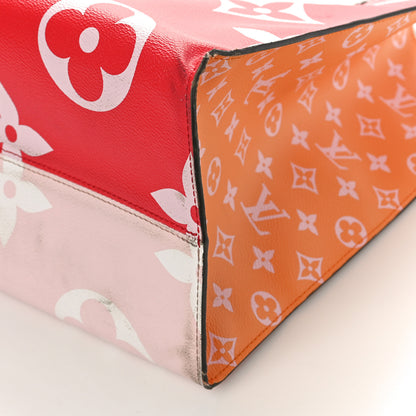 Louis Vuitton Monogram Giant Onthego GM Rouge Rose 9 of 14