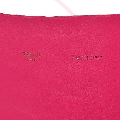 Celine Lambskin Horizontal Bi-Color Cabas Fluo Pink Fluo Orange 8 of 10