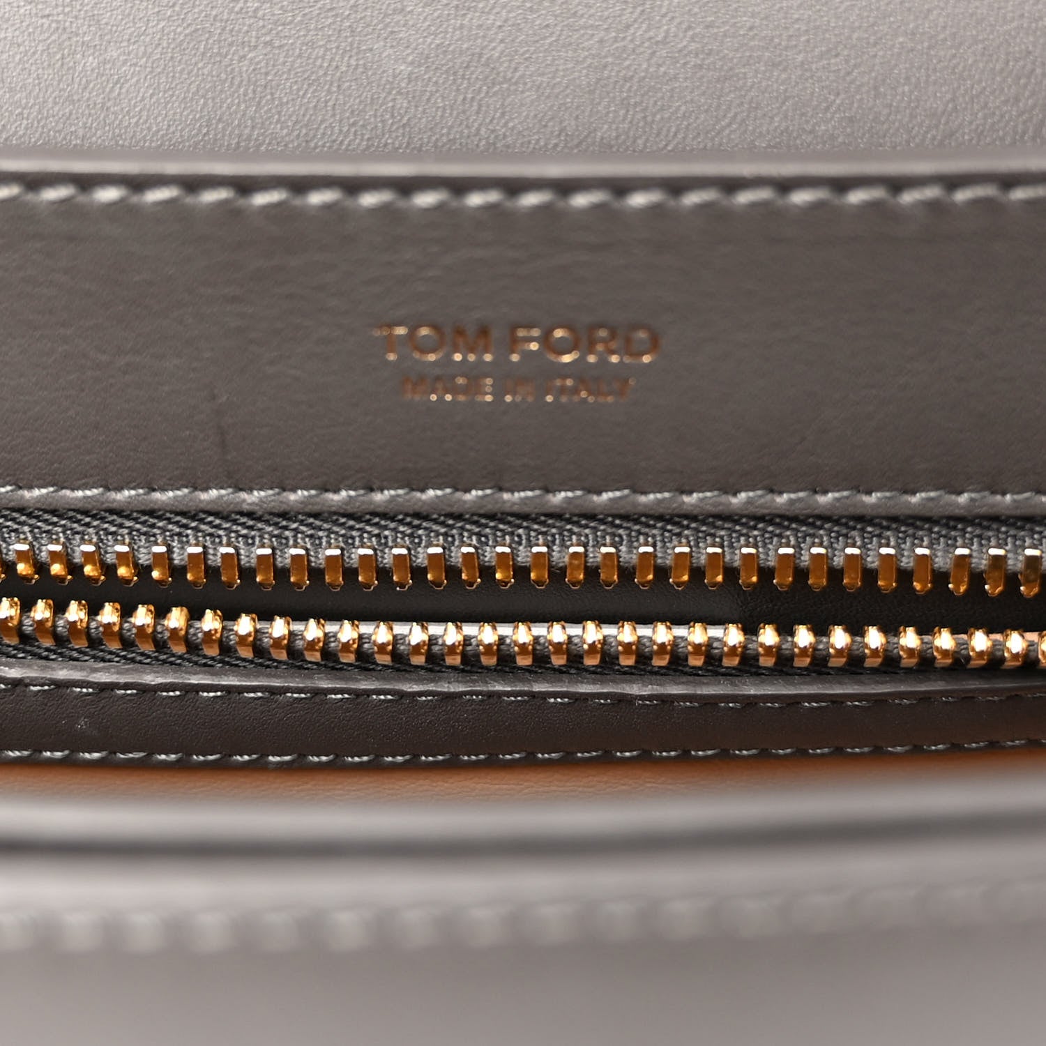 Tom Ford Calfskin Medium Sienna Crossbody Bag Dark Grey 5 of 10