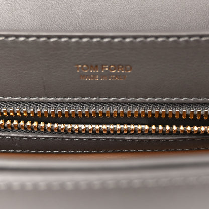 Tom Ford Calfskin Medium Sienna Crossbody Bag Dark Grey 5 of 10