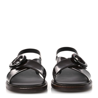 Prada Spazzolato Fume Re-Edition 1996 Buckle Sandals 41 Bruciato 3 of 11