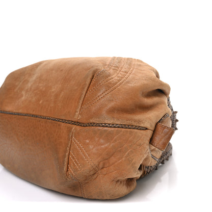 Fendi Nappa Nuvolata Spy Bowler Naturale Oro 10 of 12