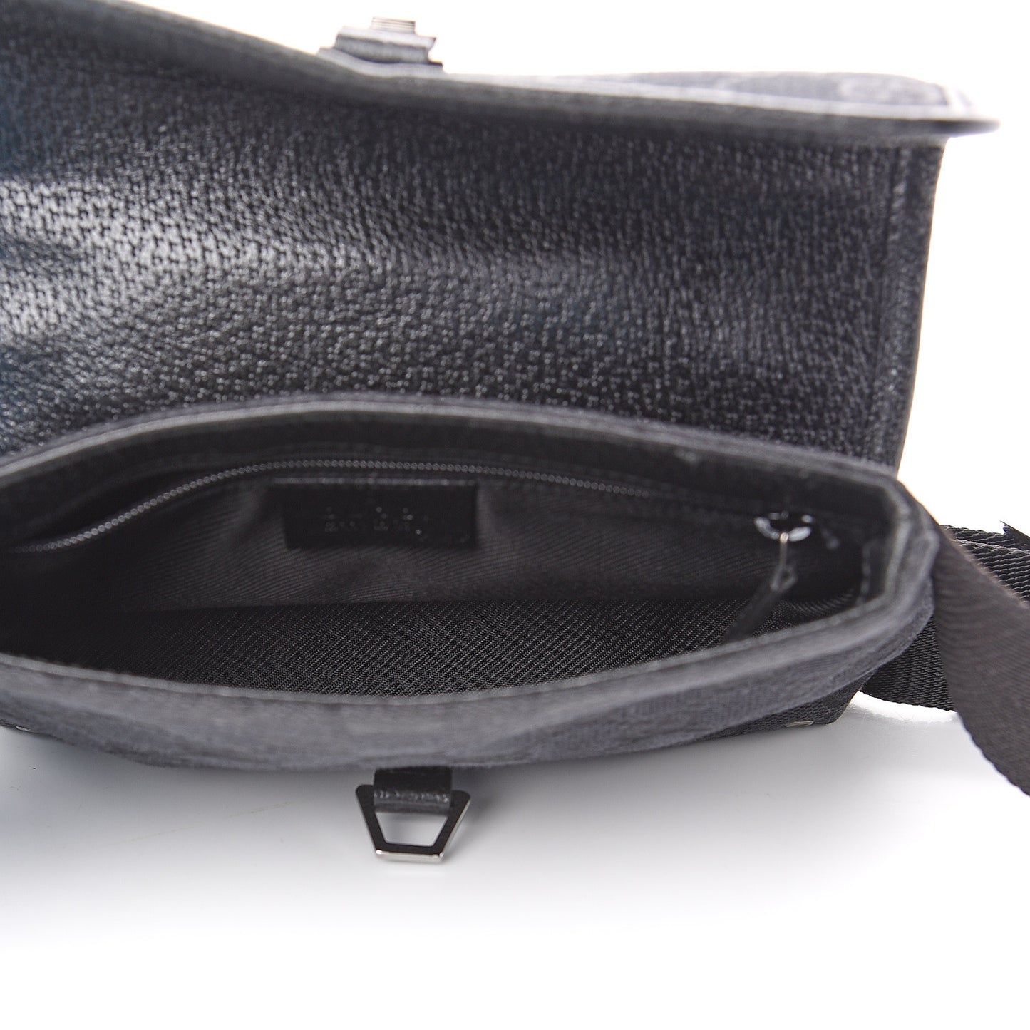 GG Monogram Web Flight Belt Bag Black