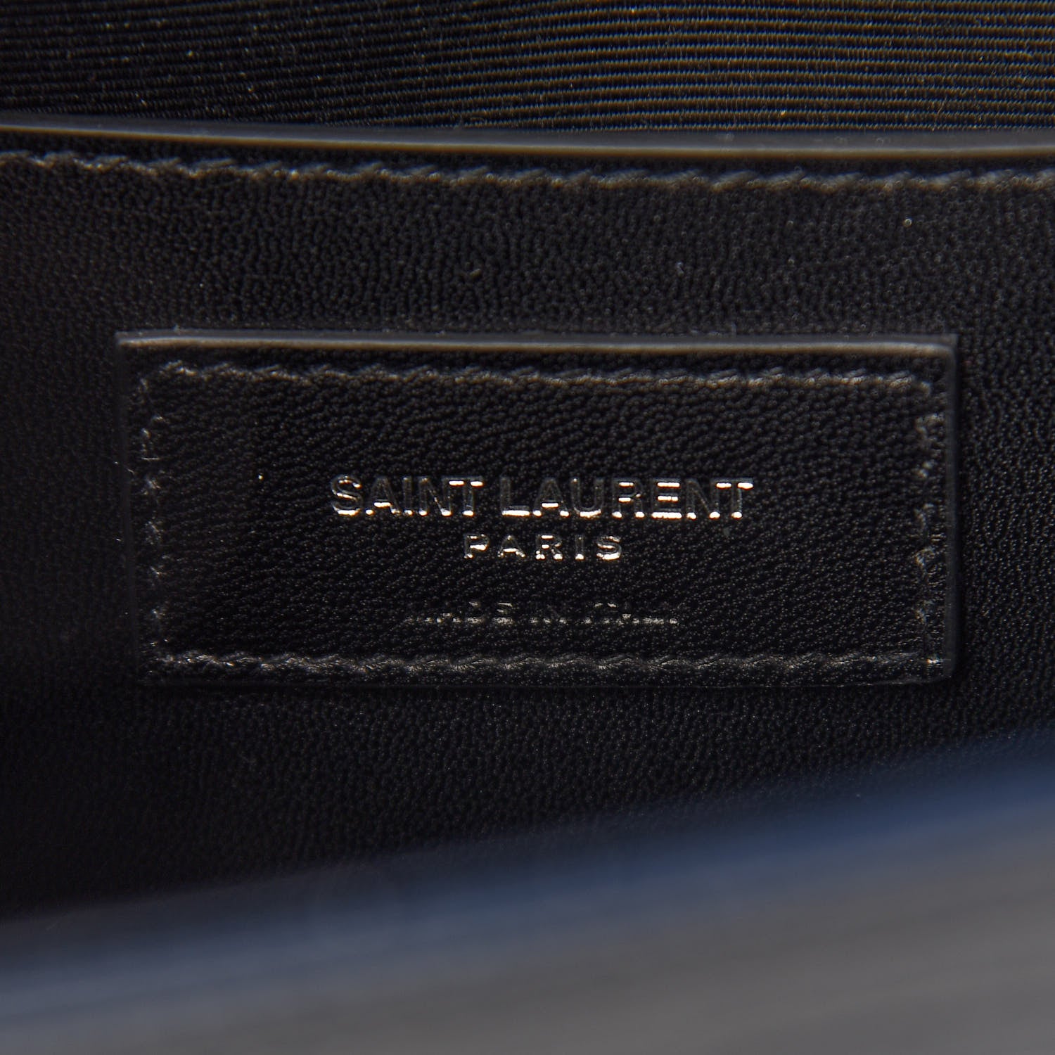 Saint Laurent Calfskin Crocodile Embossed Medium Classic Monogram Kate Tassel Satchel Deep Marine 5 of 7