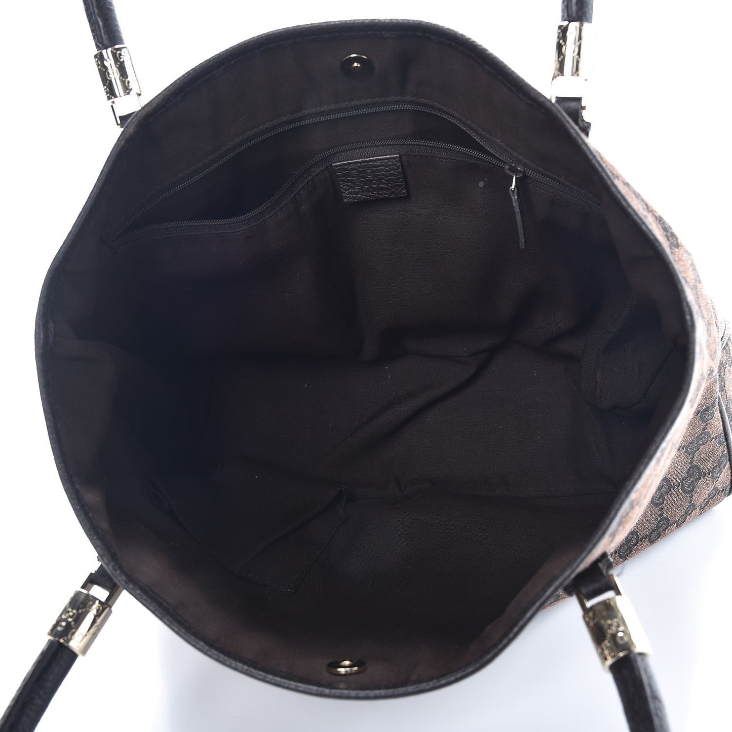 Monogram Medium Tote Dark Brown
