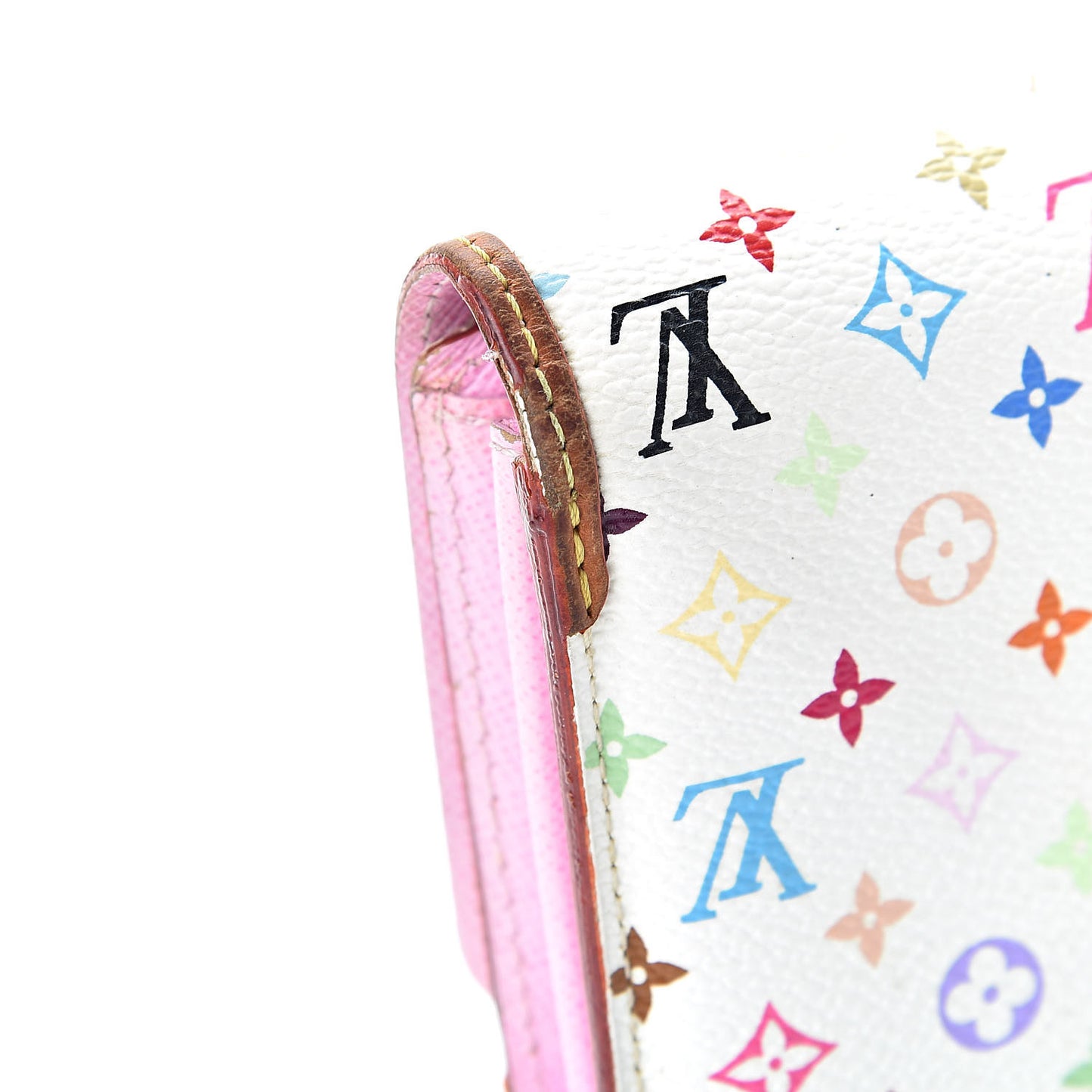 Monogram Multicolor Sarah Noeud Wallet White Litchi