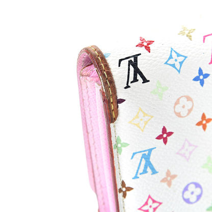 Louis Vuitton Monogram Multicolor Sarah Noeud Wallet White Litchi 9 of 11