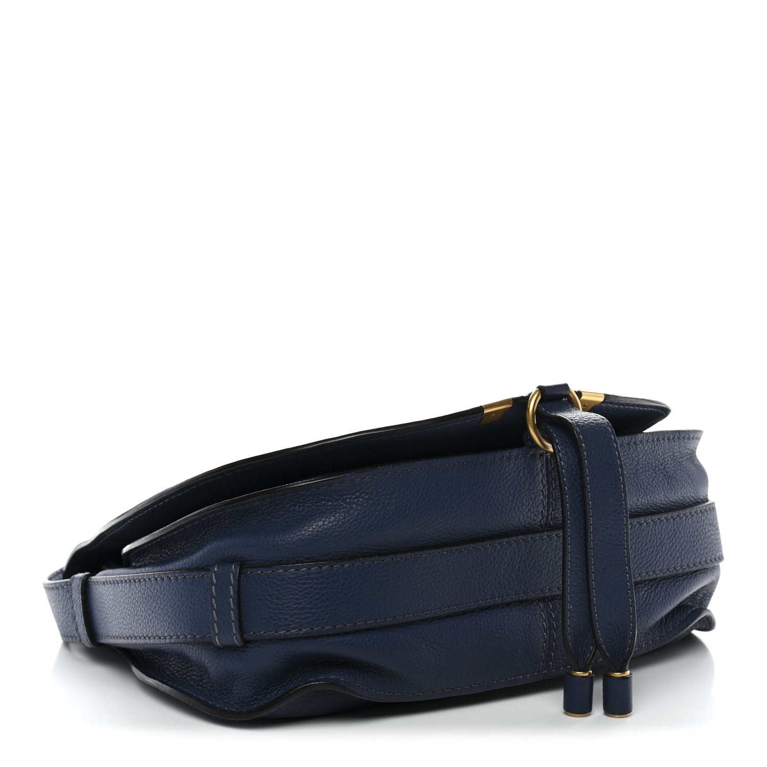 Chloe Calfskin Medium Marcie Round Crossbody Bag Navy 4 of 9