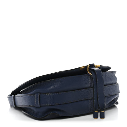 Chloe Calfskin Medium Marcie Round Crossbody Bag Navy 4 of 9