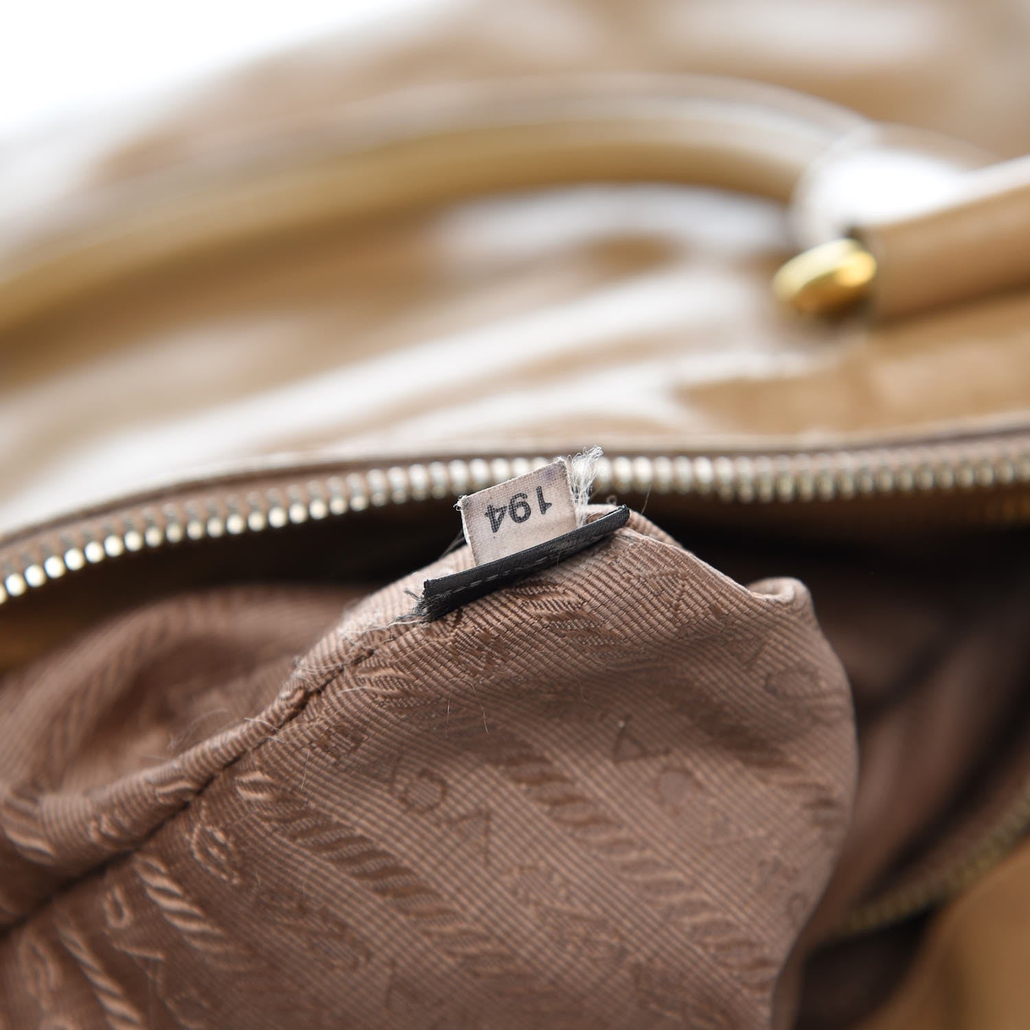 Prada Vitello Shine Shopping Satchel Giunco 9 of 13