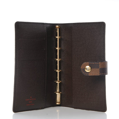 Louis Vuitton Damier Ebene Small Ring Agenda Cover 5 of 9