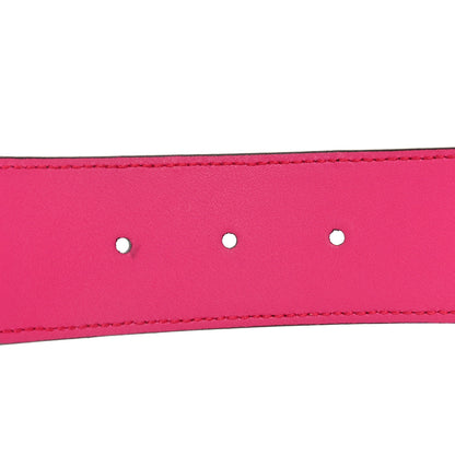 Gucci Calfskin Floral Heron G Cube Memorable Buckle 40mm Belt 75 30 Pink Green Multicolor 5 of 5