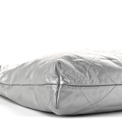 Chanel Metallic Calfskin Quilted Chanel 22 Silver 10 of 11