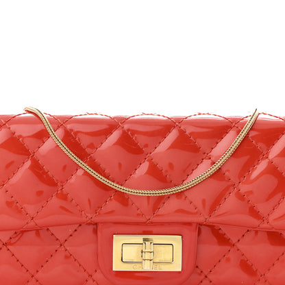 Chanel Patent Quilted 2.55 Reissue East West Clutch Red 7 of 9