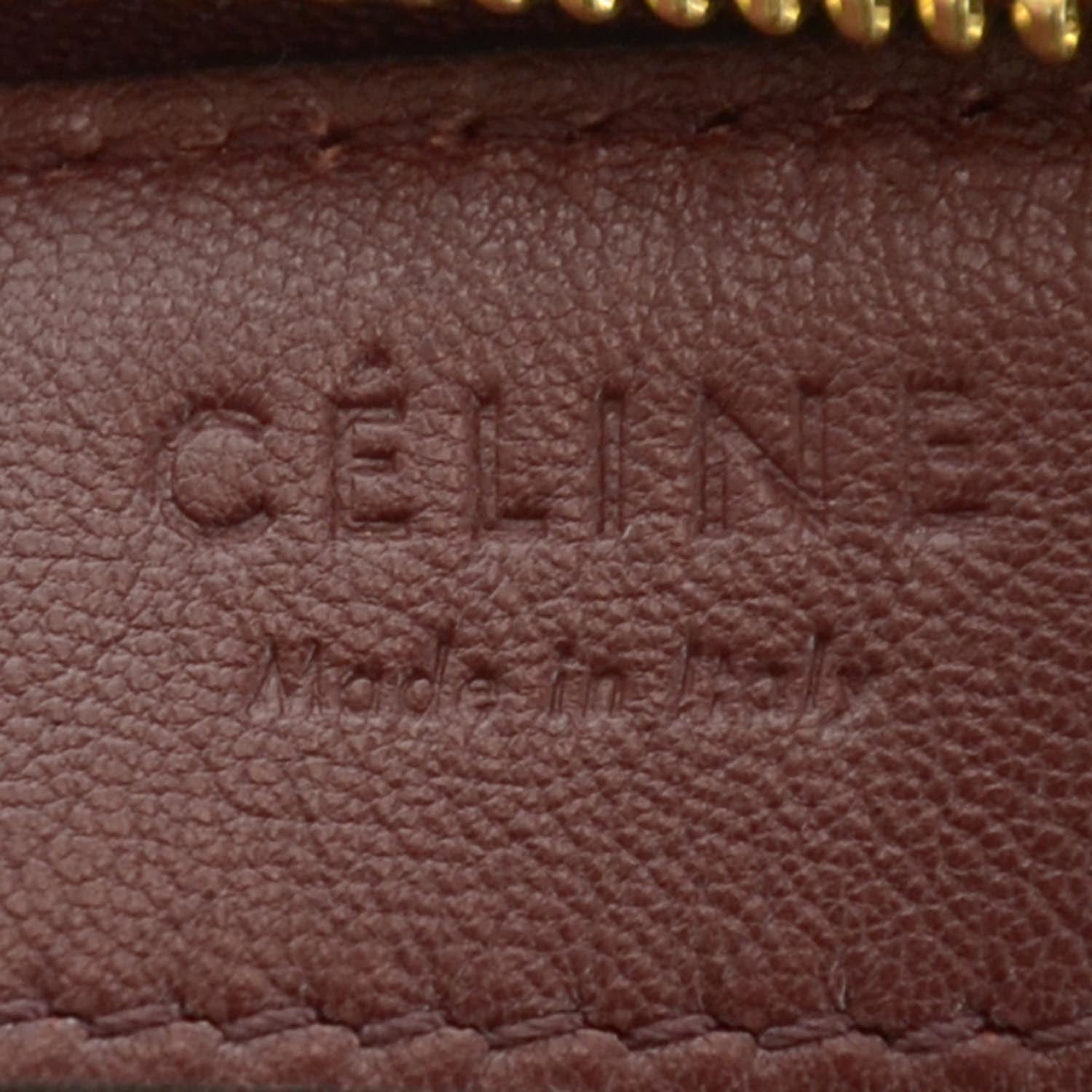 Celine Leather Trio Crossbody Bag Burgundy 8 of 9