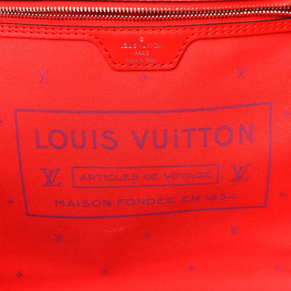 Louis Vuitton Monogram Escale Neverfull MM Rouge 7 of 11