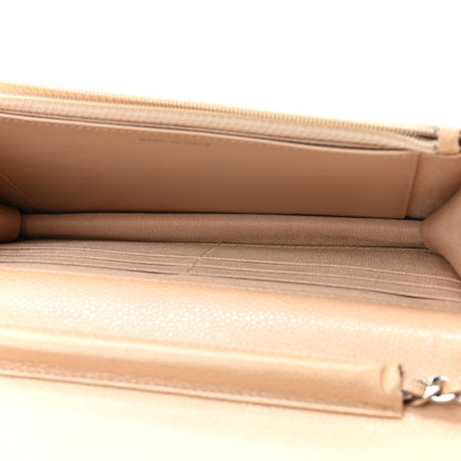 Chanel Caviar Quilted Wallet On Chain WOC Beige 5 of 16