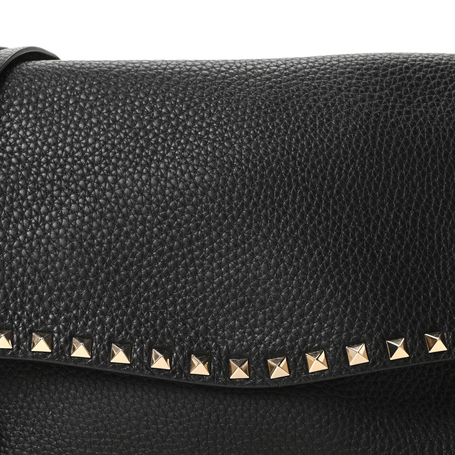 Valentino Garavani Pebbled Calfskin Messenger Bag Black 7 of 9