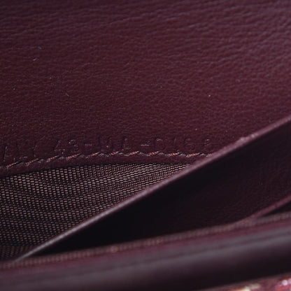 Christian Dior Oblique Saddle Card Holder Bordeaux 8 of 8