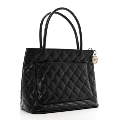 Chanel Caviar Quilted Medallion Tote Black 3 of 10