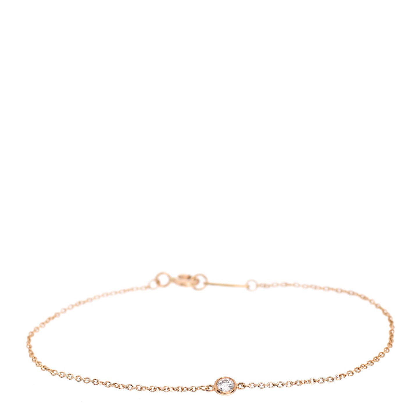 18K Yellow Gold Diamond .08ct Elsa Peretti Diamonds by the Yard Bracelet