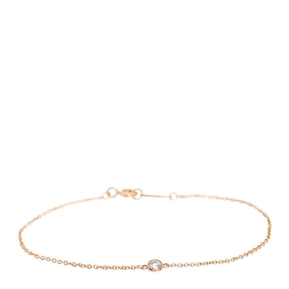 Tiffany 18K Yellow Gold Diamond .08ct Elsa Peretti Diamonds by the Yard Bracelet 1 of 4