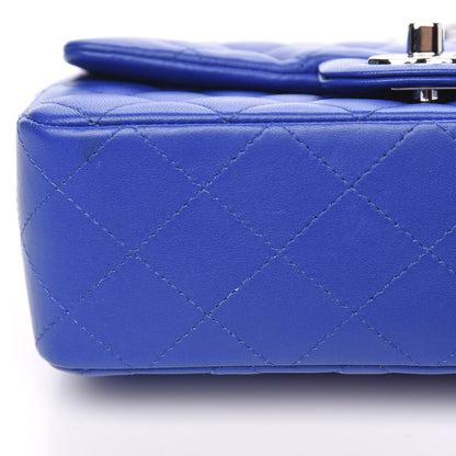 Chanel Lambskin Quilted Mini Rectangular Flap Royal Blue 10 of 13